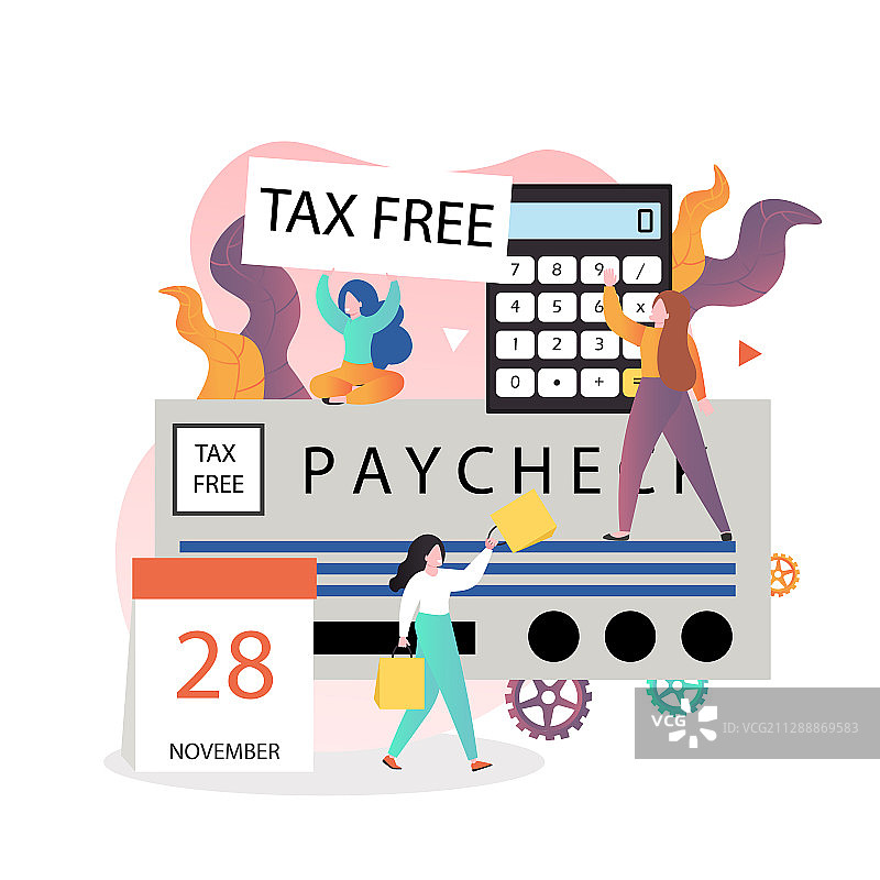 网络banner的免税购物概念图片素材