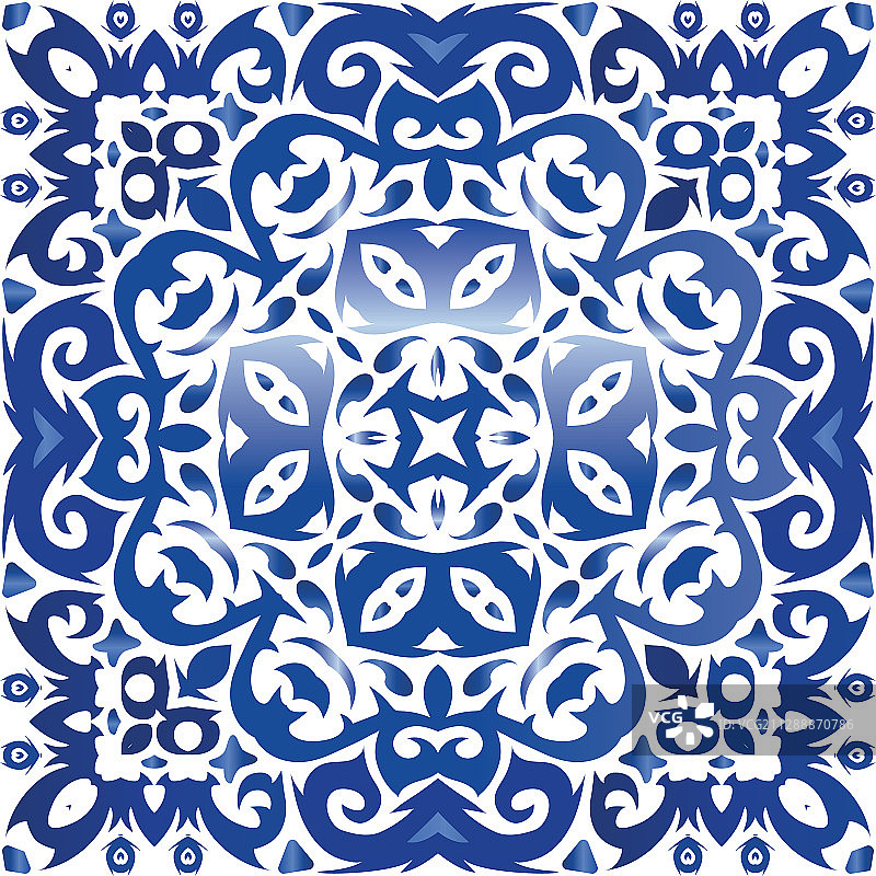 民族陶瓷砖中的传统图案图片素材