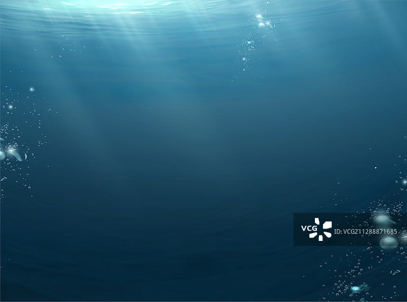 宁静海面下插图背景图片素材