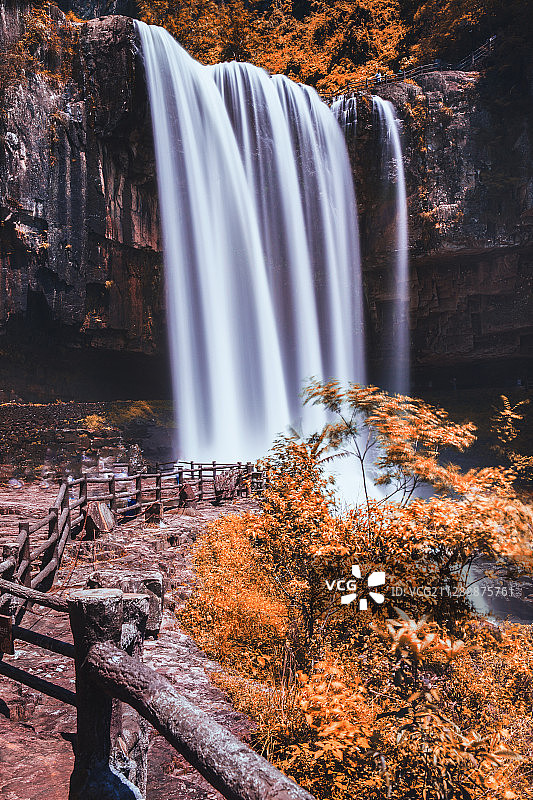 百丈二漈秋图片素材