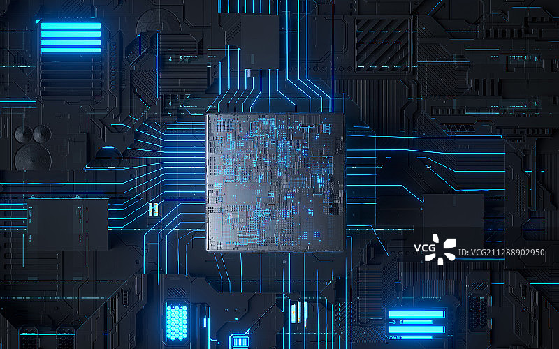 科技智能芯片创意图图片素材