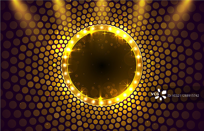 金色框架复古广告牌演出时间文本图片素材