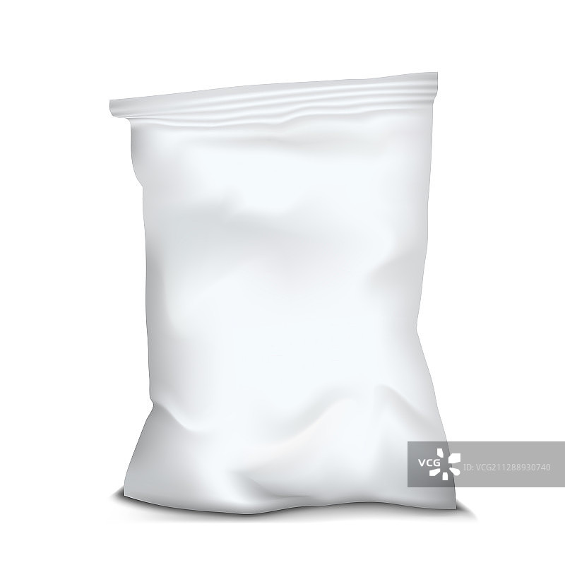 白色空白铝箔食品包装图片素材