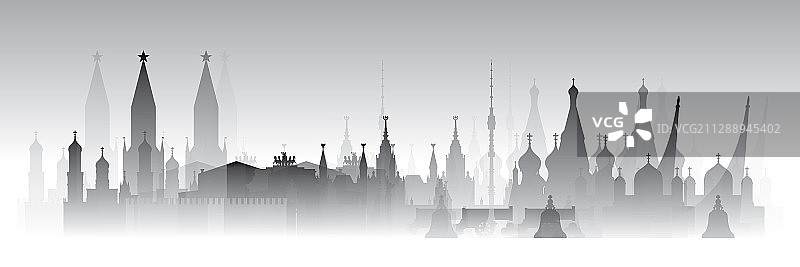 莫斯科城市渐变9图片素材