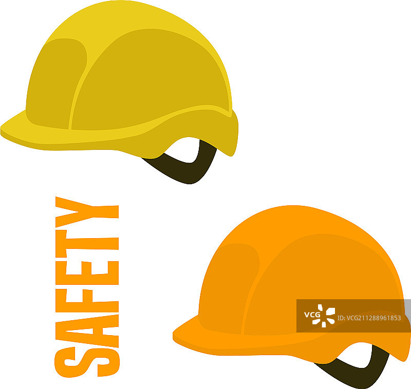 安全头盔扁平样式合集图片素材
