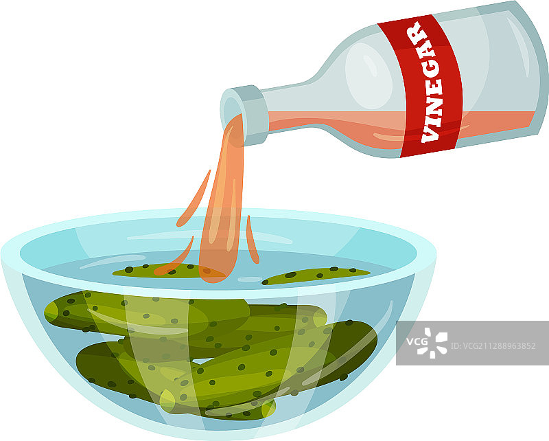 用醋调味的黄瓜图片素材