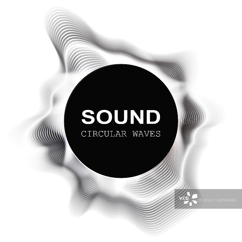 声波放射状均衡器动态音量图片素材