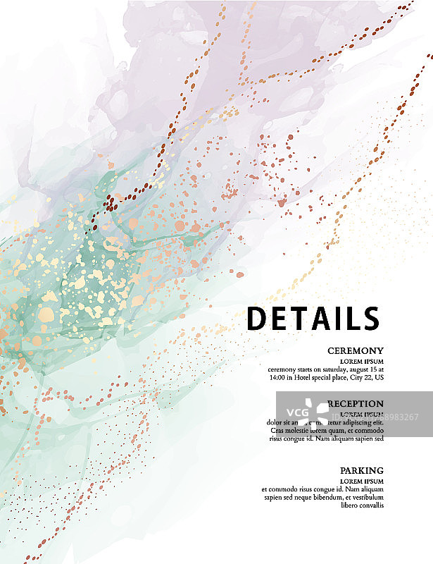 奢华薄荷绿与紫罗兰抽象流体艺术图片素材