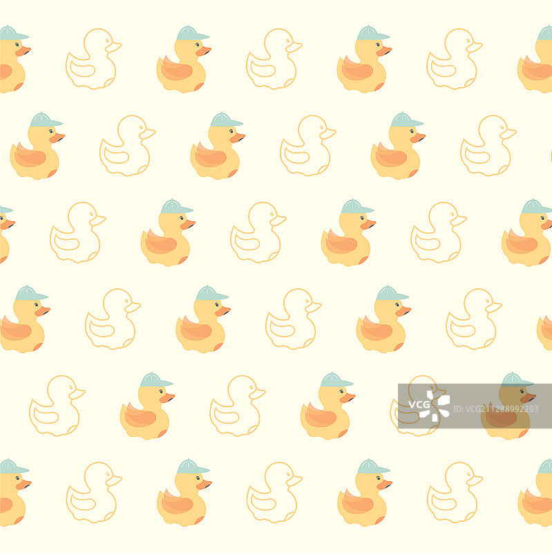 可爱的鸭子图案背景图片素材