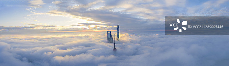 上海平流云图片素材