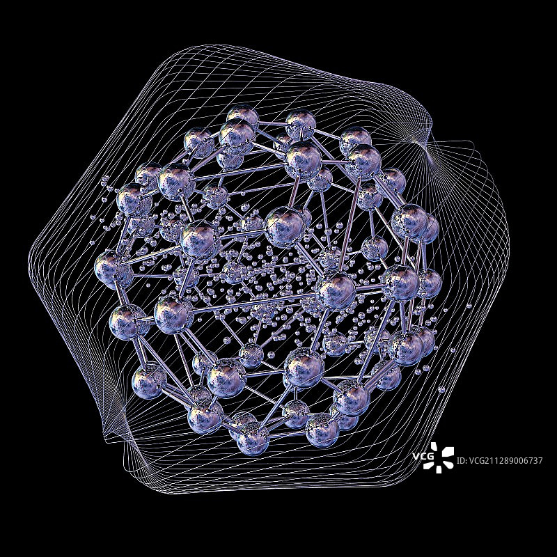 巴基球黑色背景插画图片素材