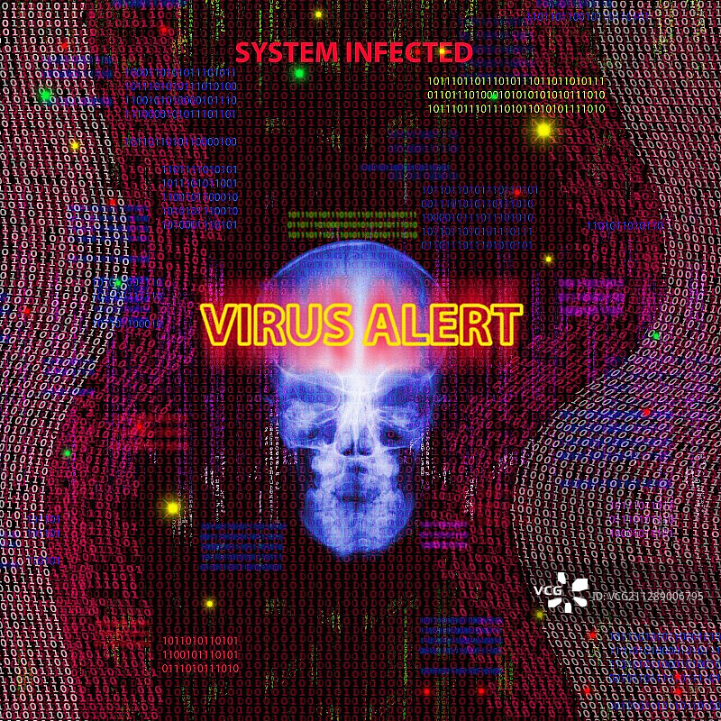 网络攻击插画图片素材