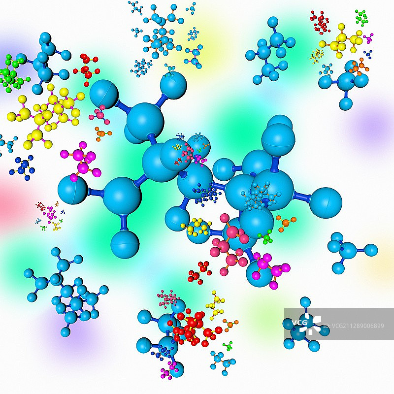 分子，插图图片素材