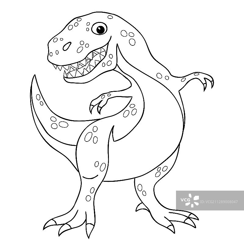 霸王龙恐龙轮廓图图片素材