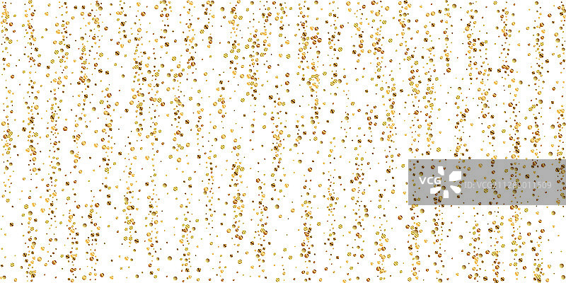 金色闪光纸屑洒落图片素材