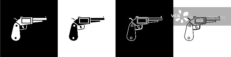 左轮手枪图标图片素材