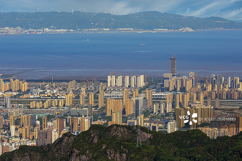 滨海小城，山海乐清图片素材