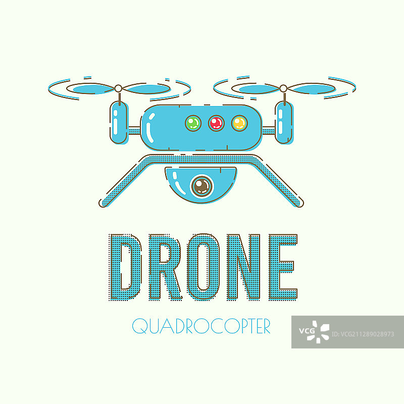 现代四轴无人机banner模板图片素材