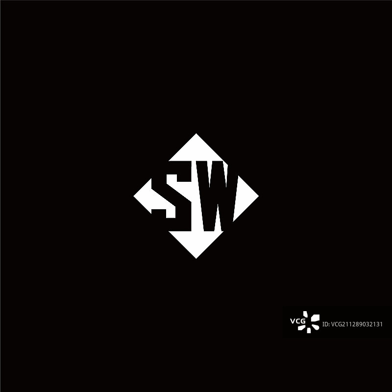 徽标设计采用菱形方形图片素材