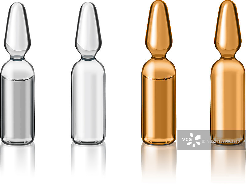 透明玻璃安瓿写实图片素材