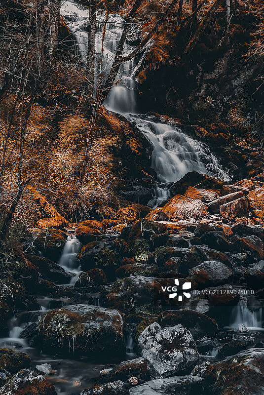 湖北神农架金猴岭瀑布图片素材