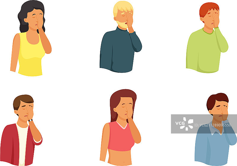 男女表达悲伤绝望图片素材