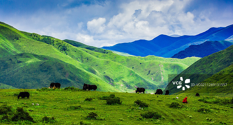 色达牧歌图片素材