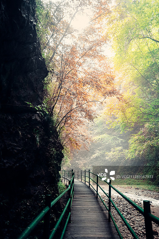 中坝大峡谷 陕南的小九寨图片素材