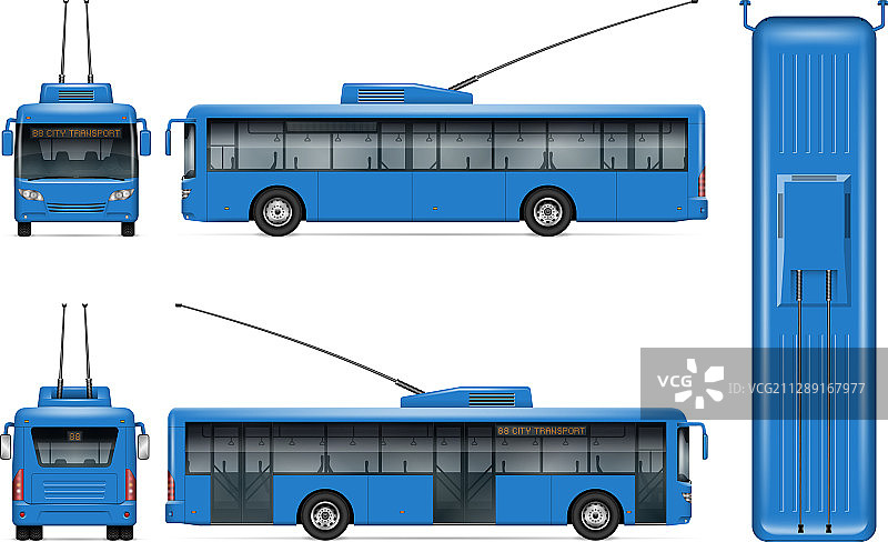逼真无轨电车图片素材