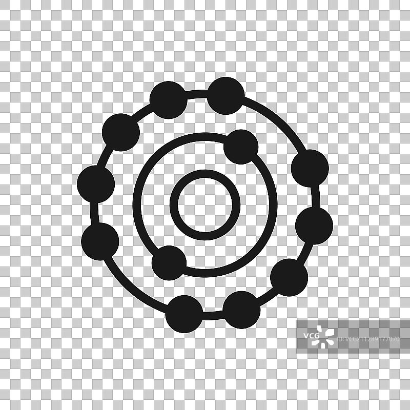 扁平风格的抗氧化剂分子图标图片素材