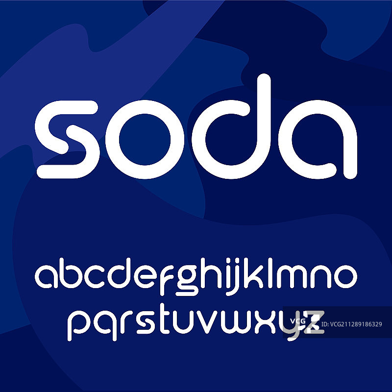 圆润的无衬线趣味苏打字体图片素材