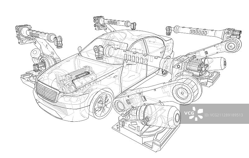 组装汽车图片素材