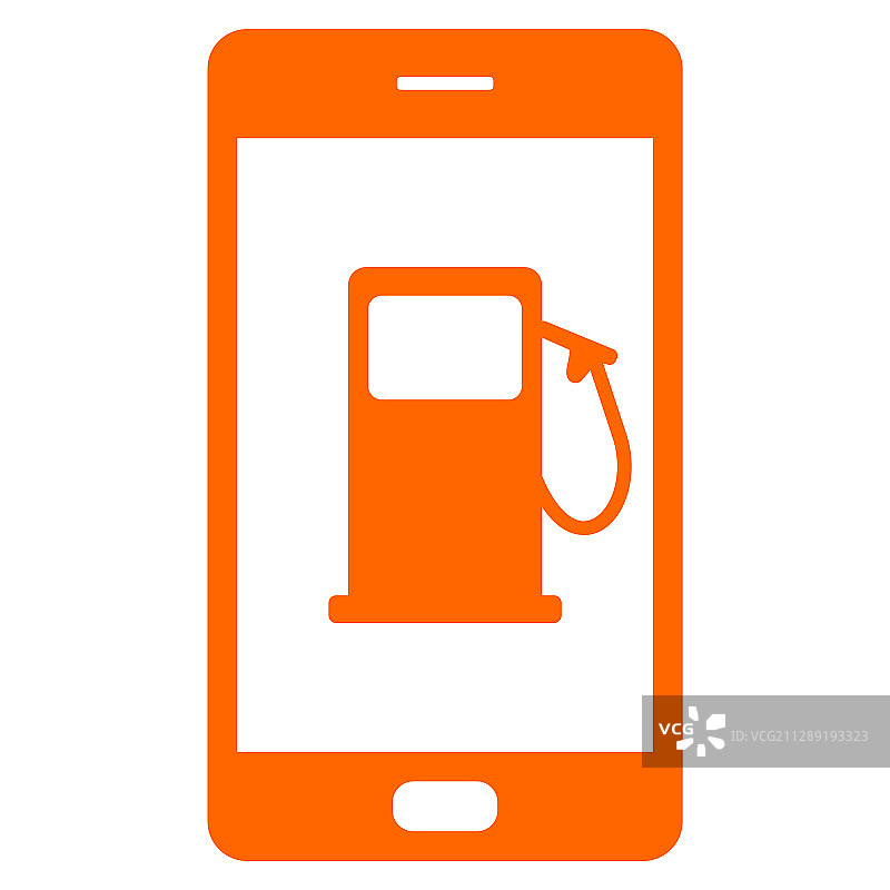 加油站和智能手机图片素材