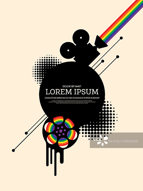 电影和电影现代复古海报图片素材