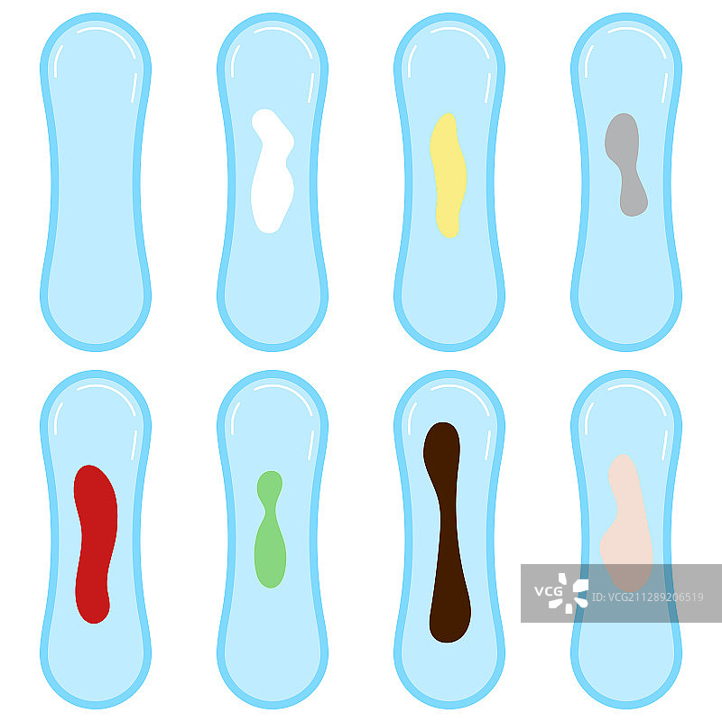 带阴道分泌物的日常卫生护垫图片素材