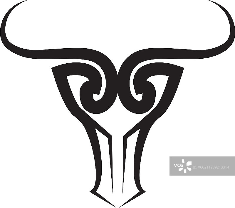 牛角标志和符号模板图标应用图片素材