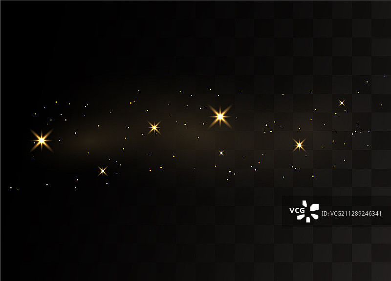 闪闪发光的金粉仙尘火花图片素材