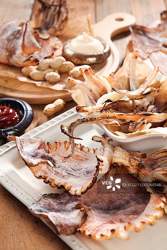 鱿鱼干图片素材