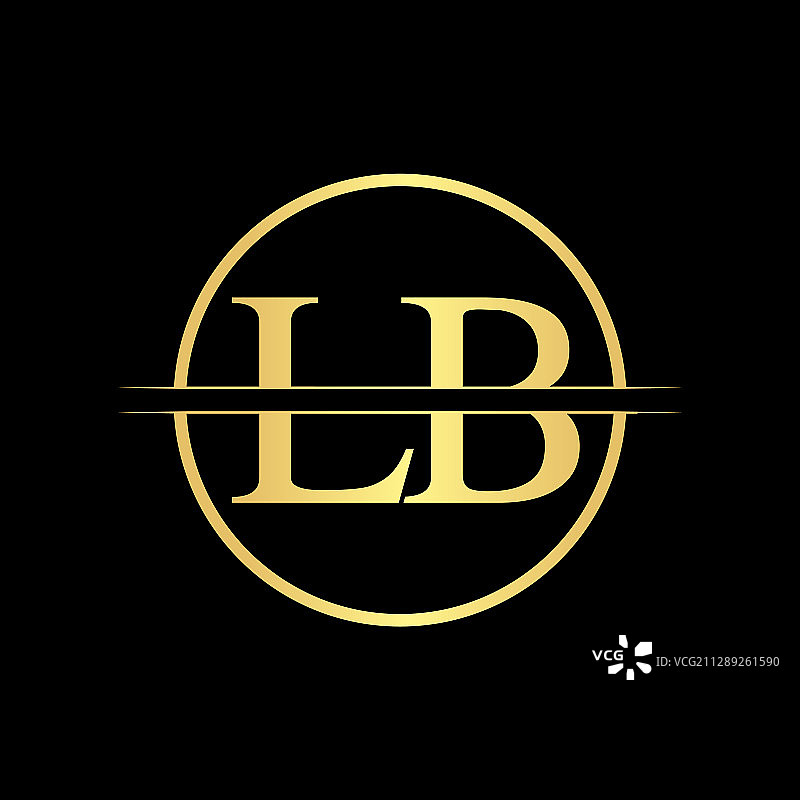 LB字母标志设计模板抽象图片素材