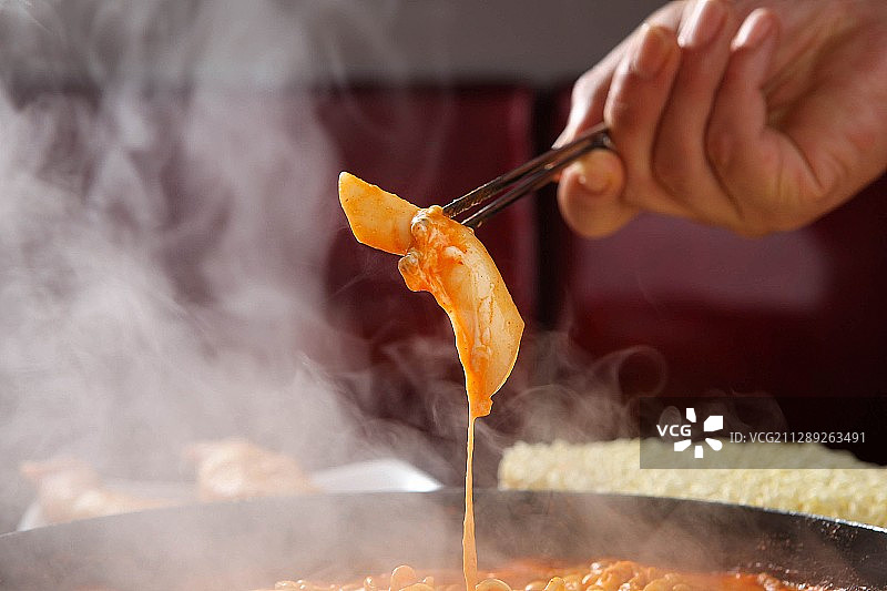 速食炒年糕图片素材