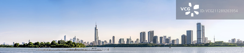 南京玄武湖全景照片图片素材