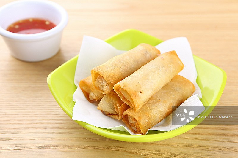 油炸春卷图片素材