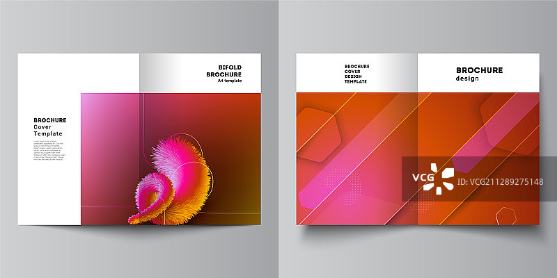 布局两a4格式现代封面图片素材