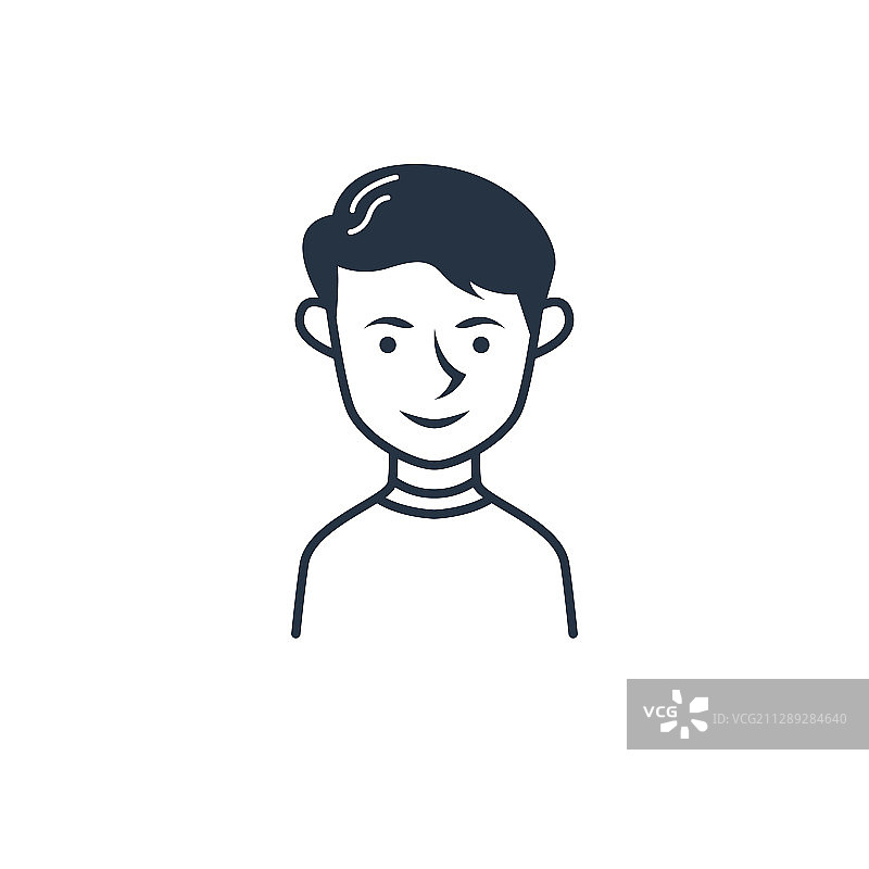 人物头像图标设计（独立背景）图片素材