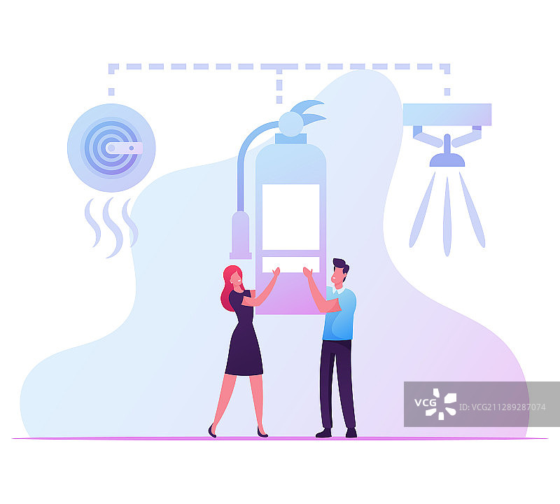 具有消防和电气安全意识的人图片素材