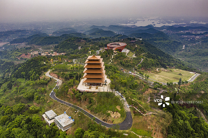 丹景台下三岔湖图片素材