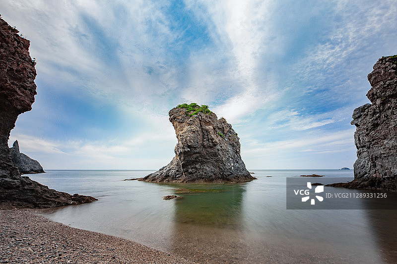 中国辽宁大连大黑石海岸风光图片素材