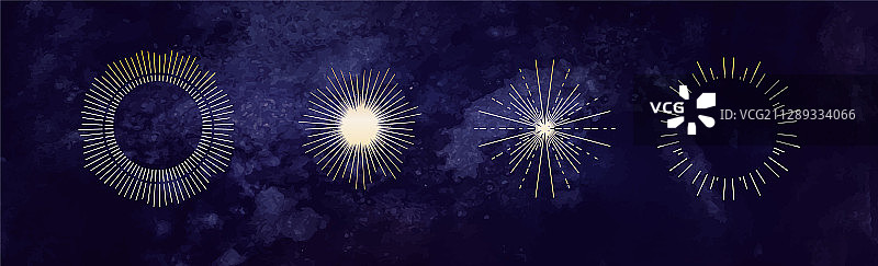 深色天空背景上的神秘符号图片素材