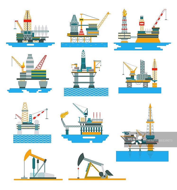 石油钻井平台燃料工业平台图片素材