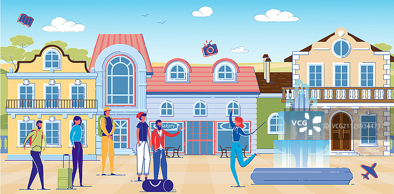 观光旅游团图片素材